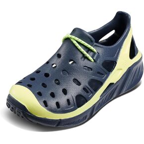 Joybees Kids Trekking Shoe Color Block True Navy/Safety Yellow Children's 13