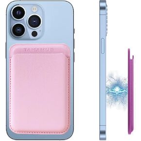 Magnetic Card Wallet Holder with MagSafe for iPhone 14 Series/iPhone 13 Series and iPhone 12 Series, (Wisteria)