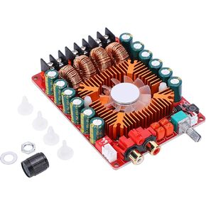 Taidda Stereo Digital Power Amplifier Board, TDA7498E 160W+160W Digital Stereo Power Amplifier High Power Dual Channel Audio Stereo Power Amplifier Board Module Single Channel Amplifier Module