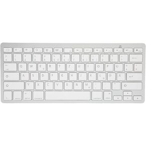 PUSOKEI Bluetooth Keyboard, QWERTZ German Keyboard, Portable Slim Silent Keyboard, Stable Connection, Keyboard for iOS, Android, Windows, German Layout