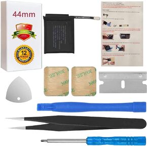 ASDAWN A2181 Battery Replacement Compatible with Apple Watch Series 5 44mm and SE 44mm with Repair Tool Parts + Installation Instruction + Back Cover Adhesive