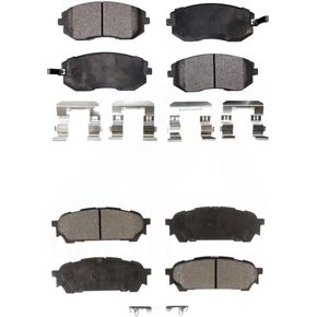 Front Rear Semi-Metallic Brake Pads Kit For Ford Transit-350 HD KPF-100674