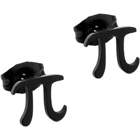 Tiny Pi Earring Math Jewelry Greek letter Pi Stud Earring