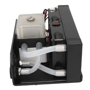 Water Cooling Pump ,450L H 3000RPM Dual Fan Computer Water , G1 4 Threaded Pipe D Port 4pin CPU for PC Desktop Water Cooling System