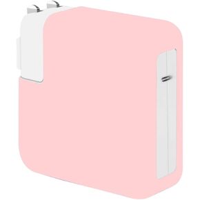 Soft Silicone 67W Charger Protector Case Cover for MacBook Pro 14 inch 2021 2022 2023 A2779 A2442 M1 M2 Power Adapter Cover for Mac Pro 13 2016-2022 M2 M1 A2338 A2289 A2251 61W, Black