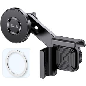 Phone Mount for Tesla Model 3 Accessories, 2024 Strongest Magnet Power Magnetic Car Phone Holder Mount for Tesla Model Y Accessories,Fits Mount for All iPhone & Android Phones with Magnetic Ring