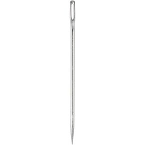 HARFINGTON 6 Inch Upholstery Needles Large Eye Stitching Needles Stainless Steel Straight Hand Sewing Needles for Home Hand Sewing Leather Tapestry Embroidery Tufting Webbing Carpet