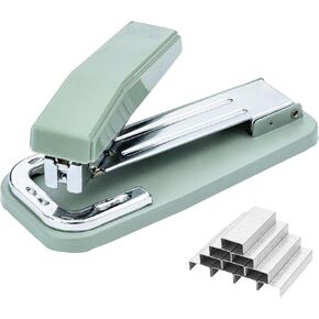 M&G Desktop Stapler Portable Stapler with 50 Sheet Capacity, 360 Rotation Design, Two Binding Modes, Classic Stapler with 1000 Staples, Durable Staplers for Office School Home (Grey)