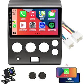 QLED Screen 8-Core Radio for Nissan Titan 2004 2005 2006 2007, Armada 2005 2006 2007,CarPlay Android Auto Ready,Steering Wheel Control,Free Back Camera