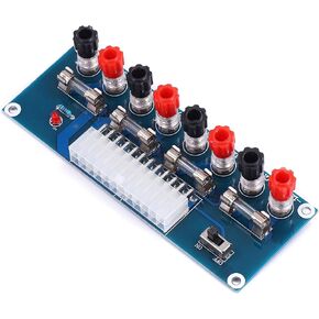 Teyleten Robot XH-M229 24 Pins Benchtop Power Board Computer ATX Power Supply Breakout Adapter Module Desktop Computer Chassis Power Supply ATX Transfer to Adapte Board 3.3V 5V 12V 1pcs
