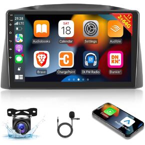 [2G+64G] Car Radio for Jeep Grand Cherokee 2005 2006 2007, Android 13 Touch Screen Stereo, Carplay/Android Auto/Bluetooth/WiFi/SWC