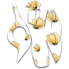 MightySkins Skin for Logitech M570 Wireless Trackball Mouse - Yellow Poppy | Protective, Durable, and Unique Vinyl Decal wrap Cover | Easy to Apply, Remove, and Change Styles | Made in The USA