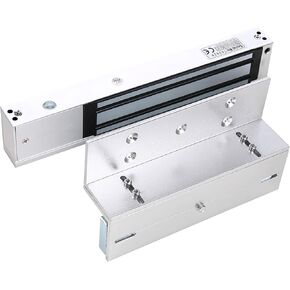 UHPPOTE 600Lb Holding Force Electric Magnetic Lock Including ZL Mount Bracket for Inswinging Door
