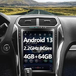 [8Core 4G+64G] راديو ستيريو للسيارة 2 Din لسيارة Ford Explorer 2011-2019 مع Apple CarPlay اللاسلكي وAndroid Auto شاشة لمس 12.1 بوصة 2.2 جيجا هرتز GPS للملاحة بلوتوث FM WiFi 2024 Tesla Style in Kuwait