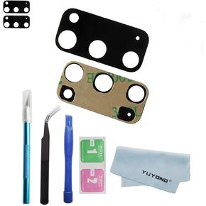 2pcs OEM Original Rear Camera Glass Lens Replacement for Samsung Glaxy S20 6.2 Inch with Adhesive Preinstalled with Repair Tools Kit