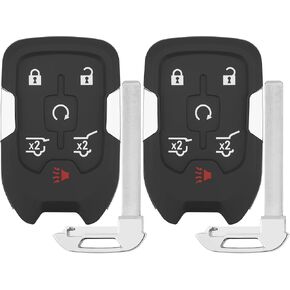 Key Fob Replacement for 2015-2020 Chevy Suburban Tahoe/ 15-20 GMC Yukon and Yukon XL Car Keyless Entry Remote Control,HYQ1AA,6 Buttons,2Pcs,2Pcs