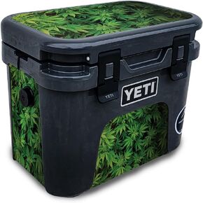 Glossy Glitter Skin Compatible with Yeti Roadie 15 Hard Cooler - Mexican Flag - Premium 3M Vinyl Protective Wrap Decal Cover - Easy to Apply | Crafted in The USA by MightySkins