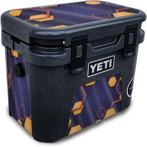 Glossy Glitter Skin Compatible with Yeti Roadie 15 Hard Cooler - Gamer Tag - Premium 3M Vinyl Protective Wrap Decal Cover - Easy to Apply | Crafted in The USA by MightySkins