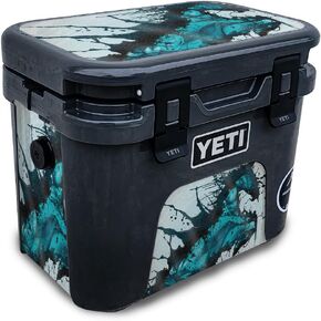 Carbon Fiber Skin Compatible with Yeti Roadie 15 Hard Cooler - Cherry Grain - Premium 3M Vinyl Protective Wrap Decal Cover - Easy to Apply | Crafted in The USA by MightySkins