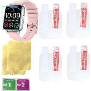 high resolution screen protector for rinsmola smart watch 1.4inch with 4PCS in one pack, Transparent