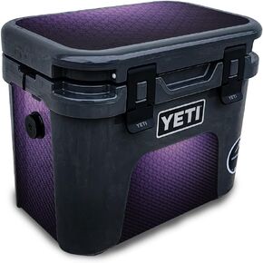 Carbon Fiber Skin Compatible with Yeti Roadie 15 Hard Cooler - Cherry Grain - Premium 3M Vinyl Protective Wrap Decal Cover - Easy to Apply | Crafted in The USA by MightySkins