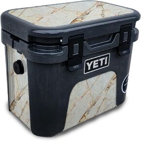 Carbon Fiber Skin Compatible with Yeti Roadie 15 Hard Cooler - Space Cloud - Premium 3M Vinyl Protective Wrap Decal Cover - Easy to Apply | Crafted in The USA by MightySkins