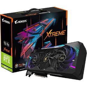 Gigabyte AORUS GeForce RTX 3080 Ti Xtreme 10G Graphics Card, Max Covered Cooling, 12GB 384-bit GDDR6X, GV-N308TAORUS X-12GD Video Card