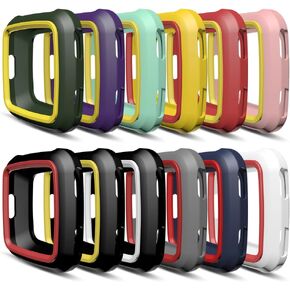 حافظة AWINNER ملونة لساعة Fitbit Versa الذكية، حافظة سيليكون واقية مقاومة للصدمات والكسر لساعة Fitbit Versa الذكية (12 لونًا) in Kuwait