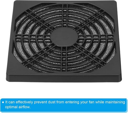 PATIKIL 124mm Computer Fan Filter Grill with Screws, 5 Pack ABS Resin Frame Ventilator Grill Protector Mesh Dustproof Case Cover for Computer, Fan, White in Saudi Arabia