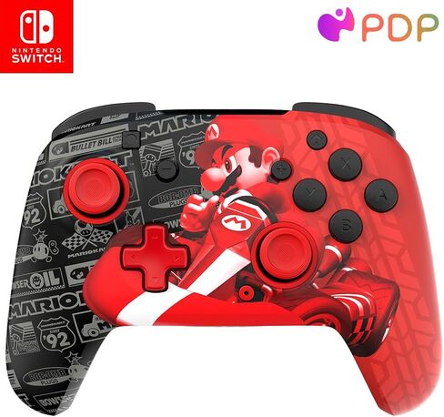 PDP REMATCH GLOW Wireless Controller: Grand Prix Mario (with Motion) - Nintendo Switch™, Nintendo Switch™ Lite, & Nintendo Switch™ - OLED Model in Saudi Arabia