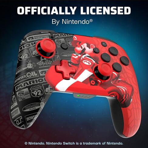 PDP REMATCH GLOW Wireless Controller: Grand Prix Mario (with Motion) - Nintendo Switch™, Nintendo Switch™ Lite, & Nintendo Switch™ - OLED Model in Saudi Arabia