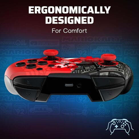 PDP REMATCH GLOW Wireless Controller: Grand Prix Mario (with Motion) - Nintendo Switch™, Nintendo Switch™ Lite, & Nintendo Switch™ - OLED Model in Saudi Arabia