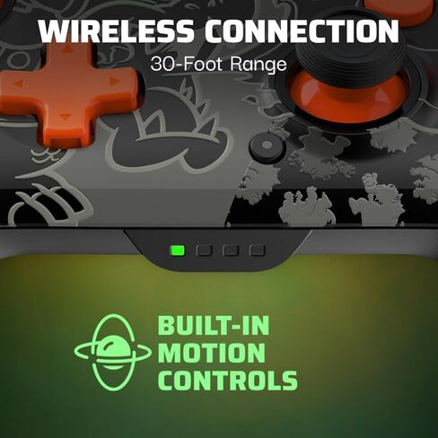 PDP REMATCH GLOW Wireless Controller: Grand Prix Mario (with Motion) - Nintendo Switch™, Nintendo Switch™ Lite, & Nintendo Switch™ - OLED Model in Kuwait
