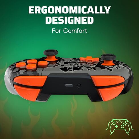 PDP REMATCH GLOW Wireless Controller: Grand Prix Mario (with Motion) - Nintendo Switch™, Nintendo Switch™ Lite, & Nintendo Switch™ - OLED Model in Kuwait