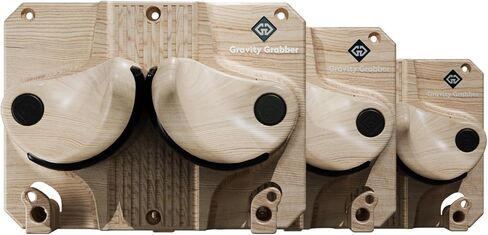 Gravity Grabber - Ultimate Wall Storage Rack for Skis and Snowboards | Damage-Free Storage | Fits Any Ski or Snowboard | (Light Wood, 3) in Saudi Arabia