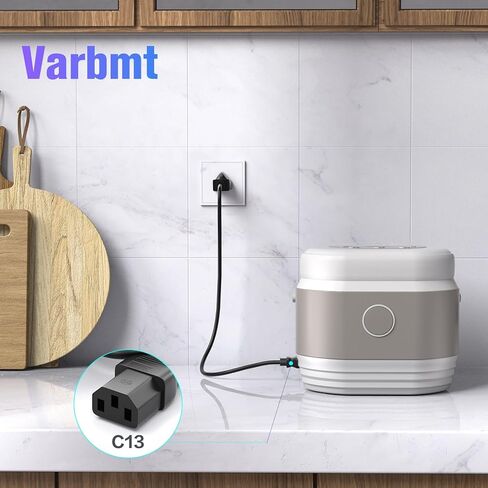 (عبوة واحدة) سلك طاقة تلفزيون Varbmt بطول 10 أقدام، كابل طاقة 3 شقوق، سلك طاقة 10 أمبير 125 فولت مصنوع لتلفزيون Samsung Vizio LG Plasma Dynex Panasonic Toshiba Philips TV (NEMA 5-15P إلى C13) in Kuwait