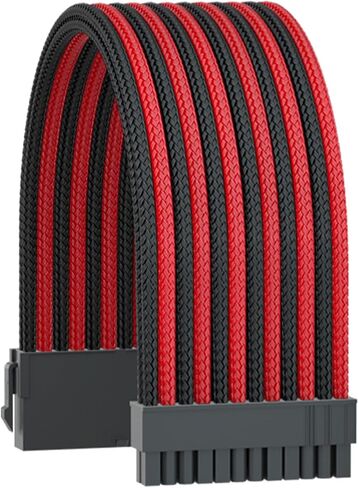 كابل تمديد كابل PSU 18AWG ATX 24Pin/EPS 8 Pin/2xPCI-E 8Pin مع أمشاط كابل (أسود/أخضر) in Saudi Arabia