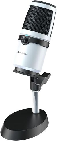 ميكروفون AVerMedia USB متعدد الأغراض للتسجيل أو البث أو البث (AM310) - أبيض in Kuwait