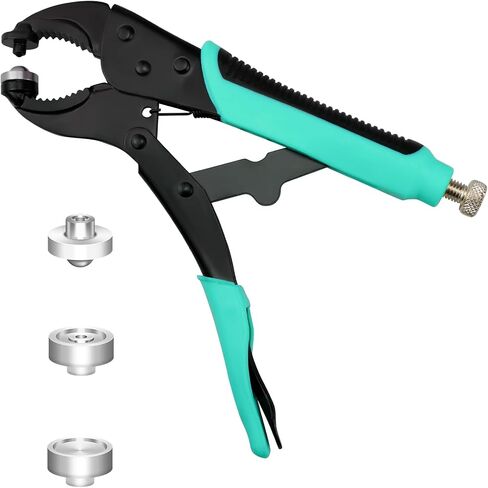 Snaps Kit for Boat Cover,Canvas Screws Snaps Buttons Tool Marine Grade Sewing Fastener with 2Pcs Setting Tool (Pliers-Green) (Blue) in Saudi Arabia