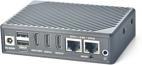 NanoPC-T6 LTS Mini Computer WiFi Router, Office Home Smart IoT Gateway, Rockchip RK3588 CPU 6Tops NPU, with 2X PCle 2.5G Ethernet Port for AI edge computing, Support M.2 NVMe SSD Module (4+32GB) in Saudi Arabia