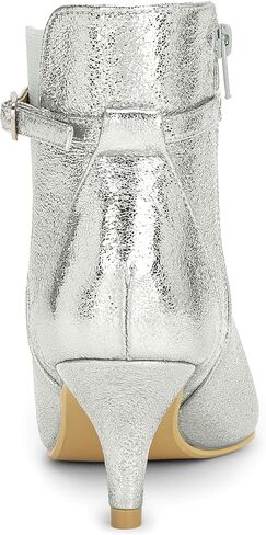 Allegra K Women's Pointed Toe Chelsea Kitten Heels Ankle Boots in Saudi Arabia