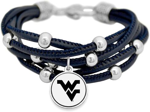 FTH Texas Tech Red Raiders Leather Strand Bracelet with Logo and Lobster Clasp in Saudi Arabia