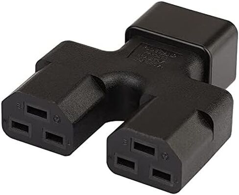 C14 to C15+5-15R AC Power Adapter, 2500W, CE/ROHS compliant, Male to Female in Saudi Arabia