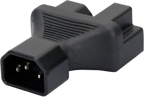 C14 to C15+5-15R AC Power Adapter, 2500W, CE/ROHS compliant, Male to Female in Saudi Arabia