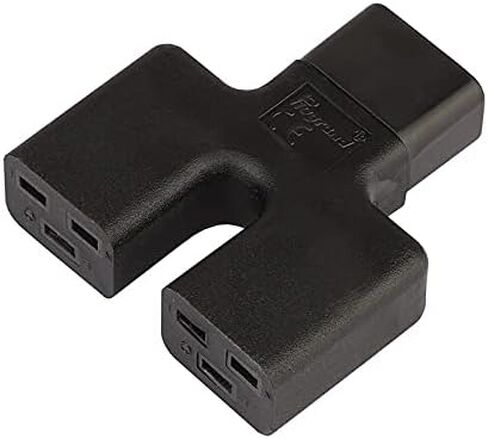 C14 to C15+5-15R AC Power Adapter, 2500W, CE/ROHS compliant, Male to Female in Saudi Arabia