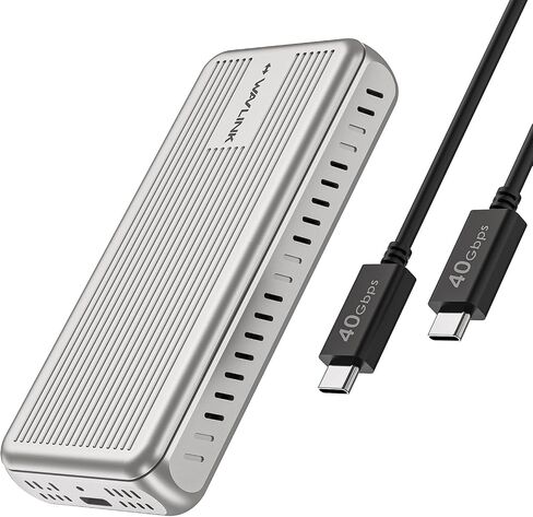 WAVLINK Aluminum NVMe Enclosure, USB Type-C 10Gbps to NVMe M.2 SSD Enclosure, NVMe PCI-E M.2 SSD Case Support UASP for NVMe SSD Size 2230/2242/2260/2280 (up to 2TB) with Type-C OTG Converter in Saudi Arabia
