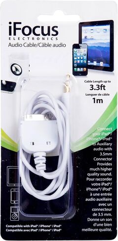 iFocus Electronics Docking Station for iPad/iPhone/iPod, 3 x 1.25 inches, White in Saudi Arabia