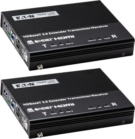 Tripp Lite HDMI Extension Over HDBaseT 3.0 Cat6a Cable, Transmitter/Receiver Only, Extend HDMI Up to 328ft / 100 Meters, 4K@60Hz, TAA Compliant, 1-Year Warranty (BHDBT3-TR) in Saudi Arabia