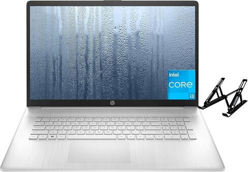 أحدث كمبيوتر محمول HP 17 Business، شاشة 17.3 بوصة، Intel 4 Core i3-1125G4 (Beat i5-10210U)، ذاكرة الوصول العشوائي 16 جيجابايت، 512 جيجابايت SSD، Intel UHD Graphics، WiFi، Bluetooth، USB A&C، Windows 11 Home في وضع S، مع حامل كمبيوتر محمول in Saudi Arabia