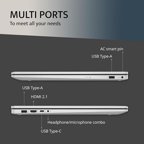 أحدث كمبيوتر محمول HP 17 Business، شاشة 17.3 بوصة، Intel 4 Core i3-1125G4 (Beat i5-10210U)، ذاكرة الوصول العشوائي 16 جيجابايت، 512 جيجابايت SSD، Intel UHD Graphics، WiFi، Bluetooth، USB A&C، Windows 11 Home في وضع S، مع حامل كمبيوتر محمول in Saudi Arabia
